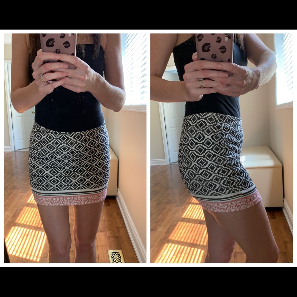 Zara Aztec print mini skirt